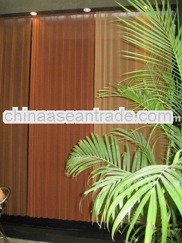 Unique flexible metallic curtain/drapery