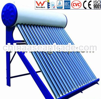 Unpressurized vacuum tube color steel solarwater heater