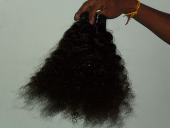 Unprocessed Raw ! Remy Virgin India Temple Human Hair Weaving