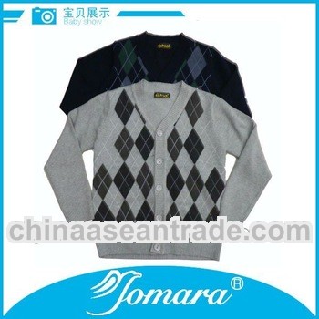 V-neck kids wear button-up sweaters for boy