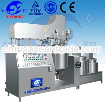 Vacuum emulsifying homogenizer line