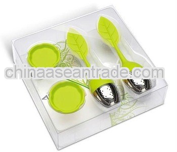 Various shape silicone tea strainer