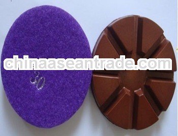 Velcro concrete pad, polishing pad for concrete floor