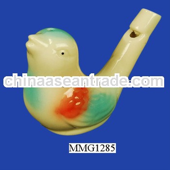Vintage ceramic bird style water whistle toy