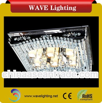 WLC-33 crystal with remote control square led ceiling light