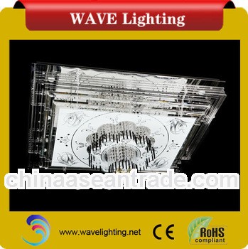 WLC-37 crystal with remote control hanging light steel ceiling grid