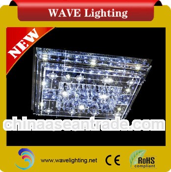 WLC-38 crystal with remote control rectangular ceiling lamp