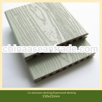 WOOD-polymer Co-extrusion white composite decking