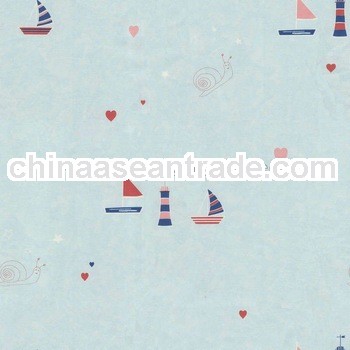 Wall paper kids cartoon style PVC cover non-woven based /GB71603
