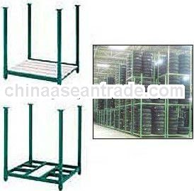 Warehouse stackable tires storage containers