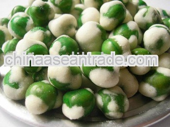 Wasabi peas with white coating