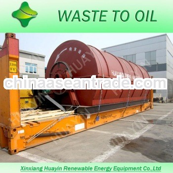 Waste tire/plastic pyrolysis plant for fuel oil