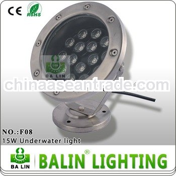 Water proof 15w LED underwater light CE&RoHS approved 12/24V