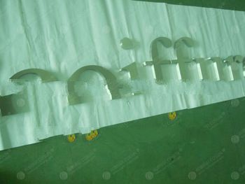 Welding argon fluoride stainless steel half letters