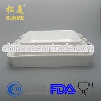 White Ceramic Bakeware