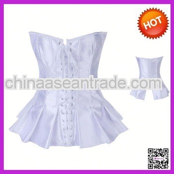 White Padded Bridal Corset Bustier
