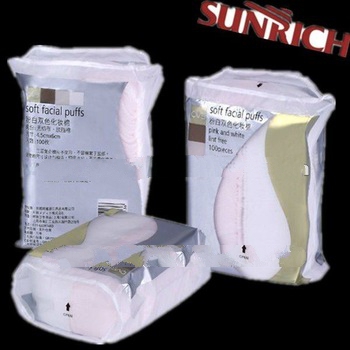 White & Pink Soft Facial Puff