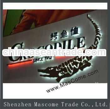 White backlit Flat LED Open letter Signs