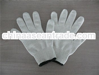 White protective gloves work