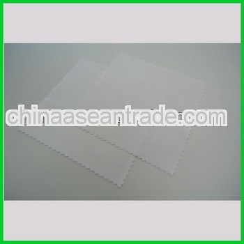 White silkscreen microfiber watch cleaning cloth