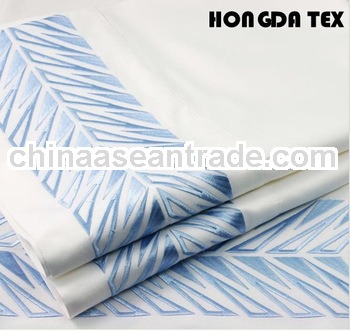 Wholesale 100%Cotton white embroidery bedding set
