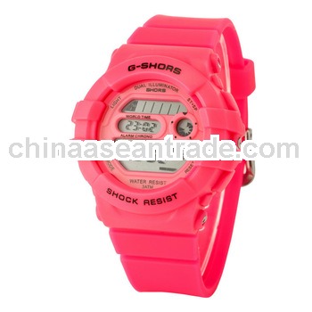 Wholesale 2013 Fashion Sport Wrist Watches Analog Digital Display date watch women