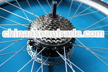 Wholesale 2013 New 36V 350W Electric Bicycle Ebike Brushless Gearless Mini Hub Motor Rear Wheel Moto