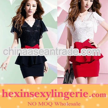 Wholesale 2013 hot sale sexy short office dress for ladies