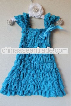 Wholesale Baby Girls petti dress lace dress for party for baby girls