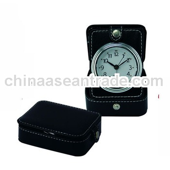 Wholesale Genuine Leather Decorative Small Clocks