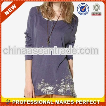 Wholesale long sleeve ladies t-shirt