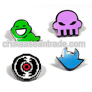 Wholesale luckly color Alpha kids pin with Enamel From Chain supplier