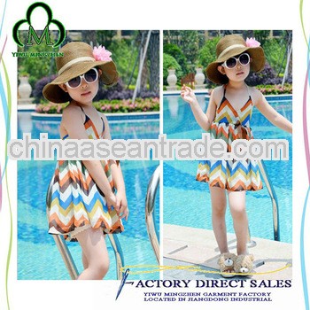 Wholesale pretty dress chevron dress girls dress for girls