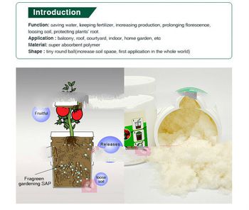 Wholesale tomato super absorbent polymer potassium polyacrylate