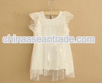 Wholesale white girls puffy dresses Petti dress for girls