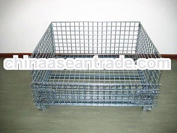 Wire pallet cage