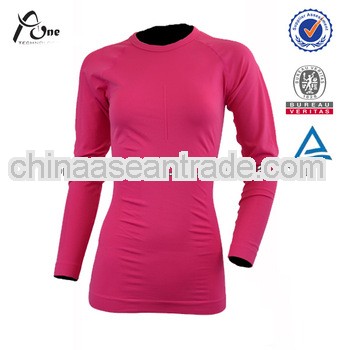 Women Ski Underwear Corset Warm Long Seeve Bodysuit