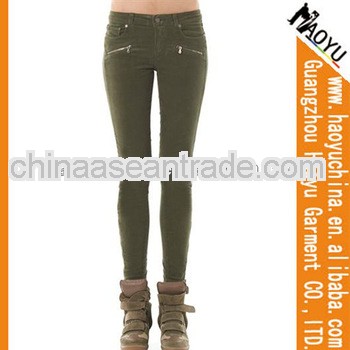 Women corduroy pants ladies corduroy pants ladies high waist corduroy pants (HYW1405)