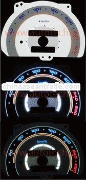 X7 Style EL gauge Km/h and MPH version EL Glow Gauge