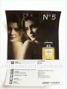 XW3300 advertising film Solvent Printable reflective plastic material