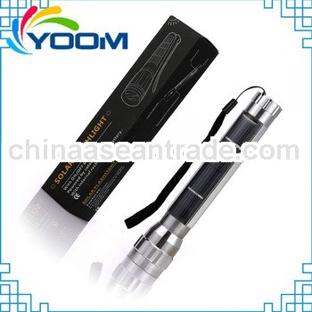 YMC-T701A Solar rechargeable led flashing light led torch light