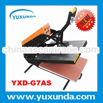 YXD-G7AS 38*38cm Auto open t shirt printing machine with slide out press bed