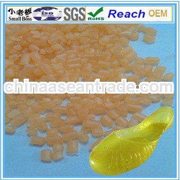 Yellow and flexible pvc granules for sandal