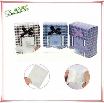 Zigzag hydrophile absorbant cotton eye make up