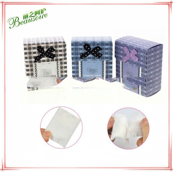 Zigzag hydrophile absorbant cotton facial pads