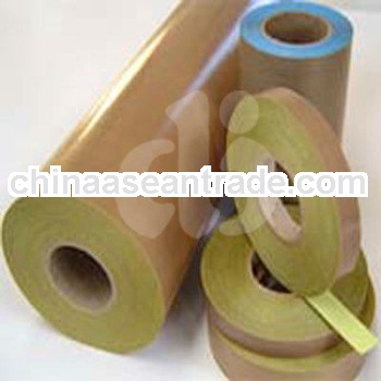 (0.65mm thick Brown Color )High Temperature resistant PFTE Coated Fiberglass cloth/Fabric