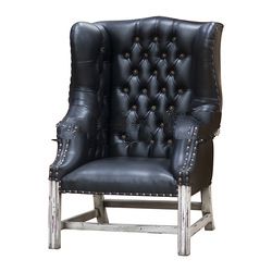 Mahogany Simple Plain Upholstery Chair