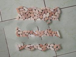 Stone Pebbles Cut Slices Tile Interlocking