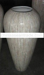 Terracotta Bamboo Vase - GENTONG-
