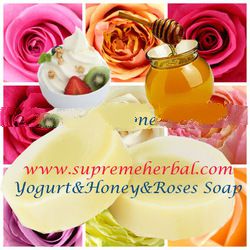Natural Handmade Soap & Fruit Soap & Yogurt & Honey & Roses Soap